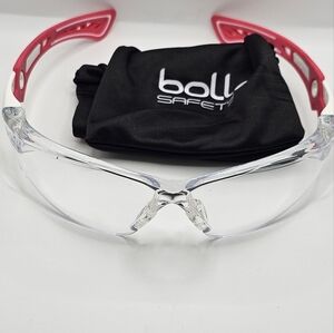Bolle Red and Clear Safety Glasses